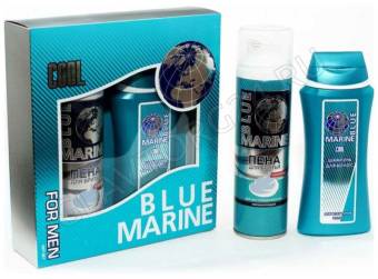 Набор подарочный BLUE MARINE COOL 93 (Пена д/бритья 200мл+гель д/душа 250мл) муж