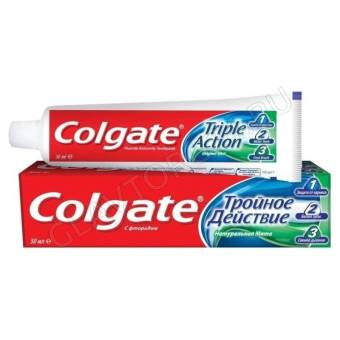 Колгейт з/п 50мл тройное действие /72шт 