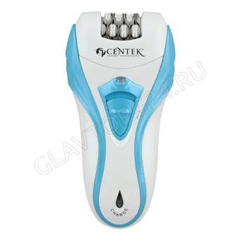 Эпилятор CENTEK CT-2190 аккумулятор 1 насадка бело-голубой