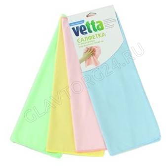 VETTA Салфетка из микрофибры, 30х40см, 3801 R