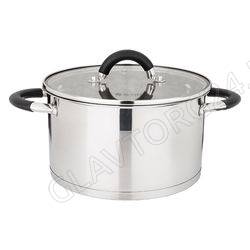 КАСТРЮЛЯ 4,6Л AGNESS СО СТ. КРЫШКОЙ, НЕРЖ. СТАЛЬ 22Х12,5СМ/4 арт. 937-303