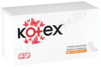 KOTEX прокл ежедневные 56 шт  NORMAL  /16