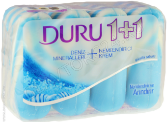 Дуру 1+1 т/м 4*80гр/12шт. экопак морск.мин.+увл.крем син/12