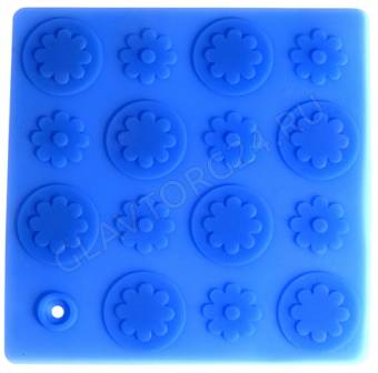 Прихватка - подставка Regent "Цветы" Linea Silicone 17,8х17,8см арт. 93-SI-CU-04.2 снято