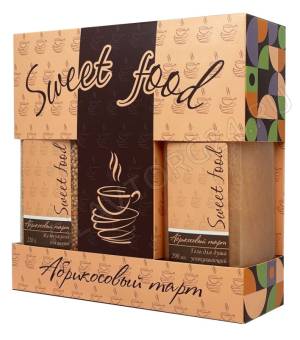 Набор подарочный 641 Sweet Food АБРИКОСОВЫЙ ТАРТ (Жемчужины д/ванны 220г + Гель д/душа 290мл)