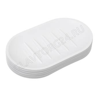 Мыльница пластик PP белый 14,5x8,8x2см Тренто VETTA арт. 463-581