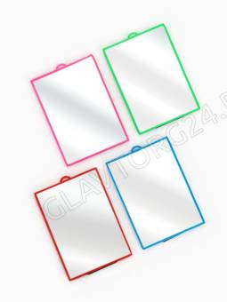 Зеркало склад-подвес пластик Е02 прям-к 10*15*0,7см, микс * 891080