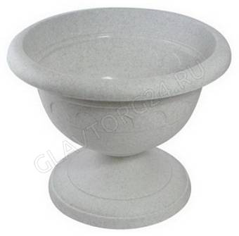 Вазон низкий Колывань 1,1л д18 мрамор С143М