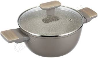 Кастрюля 2.3л Regent с крышкой 20см Linea LATTE индукция арт. 93-AL-LT-4-20