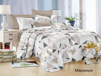 КПБ Евро Satin collection Микросатин Маржери Под200*220+Пр220*240+2Нав(70*70)