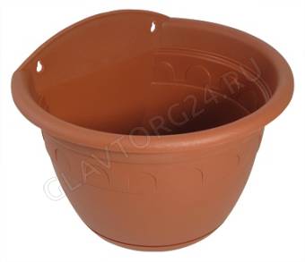 Кашпо настенное Колывань д20см терракотовый С112Т