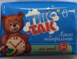 Тик-так Дет/мыло 90г Оливковое молочко/72