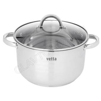 VETTA Фултон Кастрюля 24х14см, 5,4л, со стекл. крышкой