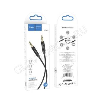Кабель Jack 3.5 мм (m) - Jack 3.5 мм (m) HOCO UPA19 2м нейлоновый черный