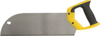 Ножовка по фанере с запилом черно-желтая ручка 350мм 12TPI/41284