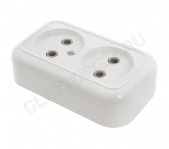 Розетка 2 ОП Валентина РА10-382/50шт