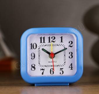 Будильник механический Классика микс пластик 7*7,5см