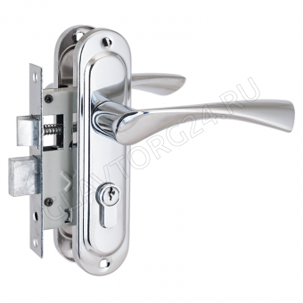 Замок врезной с/руч СТАНДАРТ 103/50 CP хром (30)