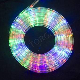 СНОУ БУМ Шнур LED 6м,24LED/m ,2 дорожки,8 режимов,мультицвет,220В