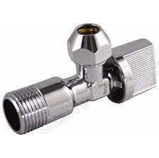 Кран шар. угл. 1/2"х3/8" ш/ш с цангой и отражат. бабочка, хром. CTM CACR1238