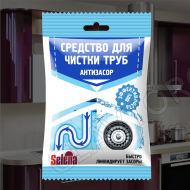 СЕЛЕНА Sanitol Антизасор 90гр. д/очистки труб,хбк