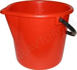 Ведро 12,0л б/крышки мерное подойник с носиком пласт. Новосибирск