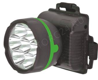 Фонарик Ultra Flash 909LED7 Налобный черный, 7LED, 1 реж, 3XR6