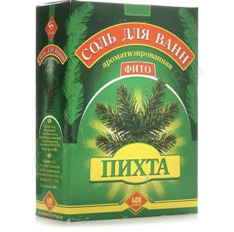 Соль д/ванн Пихта 400г/32шт Бийск