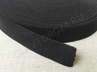 Резинка ткацкая 30мм черная 20м