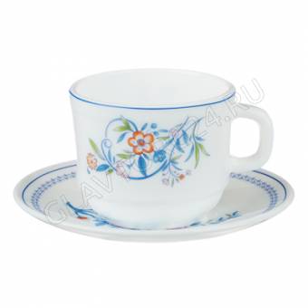 Чайная пара 250мл блюдце 15см Мирида опаловое стекло 21063 MILLIMI арт. 818-602