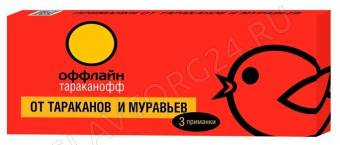 Тараканофф оффлайн -приманка от тар.и муравьев3шт/24шт