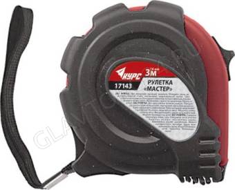 Рулетка "Мастер" прорезиненный корпус 3м*16мм/17143