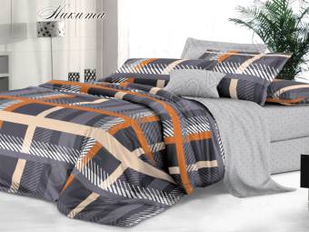 КПБ 2сп Макси De Luxe Сатин НИКИТА Под175*215+Пр220*240+2Нав(70*70)