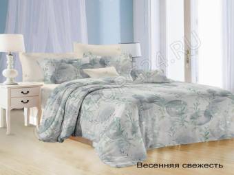 КПБ 1,5сп Satin collection Микросатин ВЕСЕННЯЯ СВЕЖЕСТЬ Под143*215+Пр145*215+Нав(70*70)