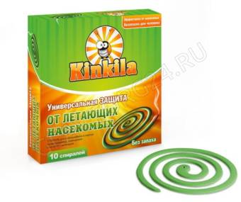 КИНКИЛА антикомаринные спирали от летающих насекомых