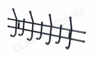 Вешалка настенная Параллель-7,2 черная/5