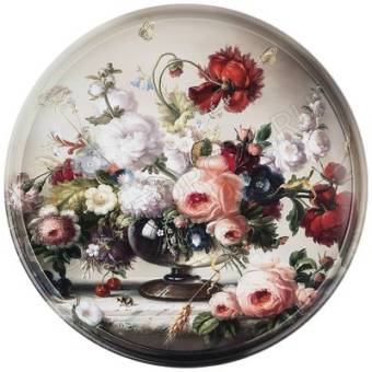 ПОДНОС 33*2,1СМ СЕРВИРОВОЧНЫЙ AGNESS "STILL LIFE"/20 арт. 898-014