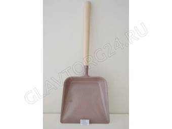 Совок хоз. с дерев. ручкой широкий