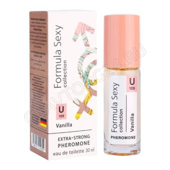 Туалет вода с феромон унисекс Formula Sexy Vanilla U109 (Формула Секси Ванилла U109)-30 мл