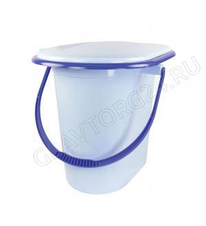 Ведро-туалет 17л (голубой)(уп.10) М1320