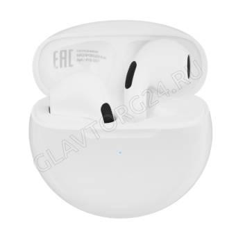 Наушники беспроводные вкладыши BY TWS Promo LitePods Bluetooth белый