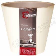 Горшок для цветов London D 12,5см/1л сливочный 