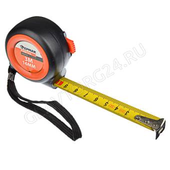 Рулетка ЕРМАК Автостоп, ABS пластик, 3мх16мм