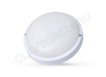 Свет.Светодиодный Ultraflash LBF-0801AS C01 (влагозащищ с акустич датч, 12 Вт, IP65, 220В, круг)