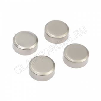 Зеркалодержатель ТУНДРА , d=20 мм, без сверления, цвет матовый никель, 4 шт.   9438919