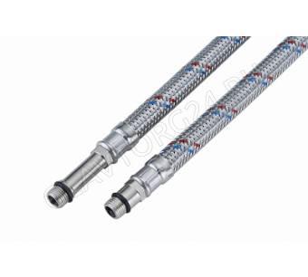 Подводка д/смес. сталь 1/2"xM10x100 см кор. штуцер СТМ (коробка 100 шт.) CWFSS100