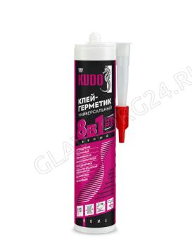 Клей-герметик универсальный 8в1 на основе гибридных полимеров KUDO HOME белый KBK-561, 280мл