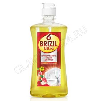 BRIZIL ULTRA средство д/посуды (гель) 500мл с флиптопом Яблоко и Грейпфрут/25 