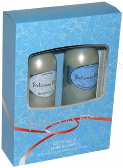 Подарочный набор DELICIOUS BLUE 221 (шампунь 250мл+гель д/душа 250мл) жен