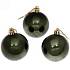 картинка Новогодние шары 6 см (набор 3 шт) "Глянец", изумруд от компании ГлавТорг Красноярск